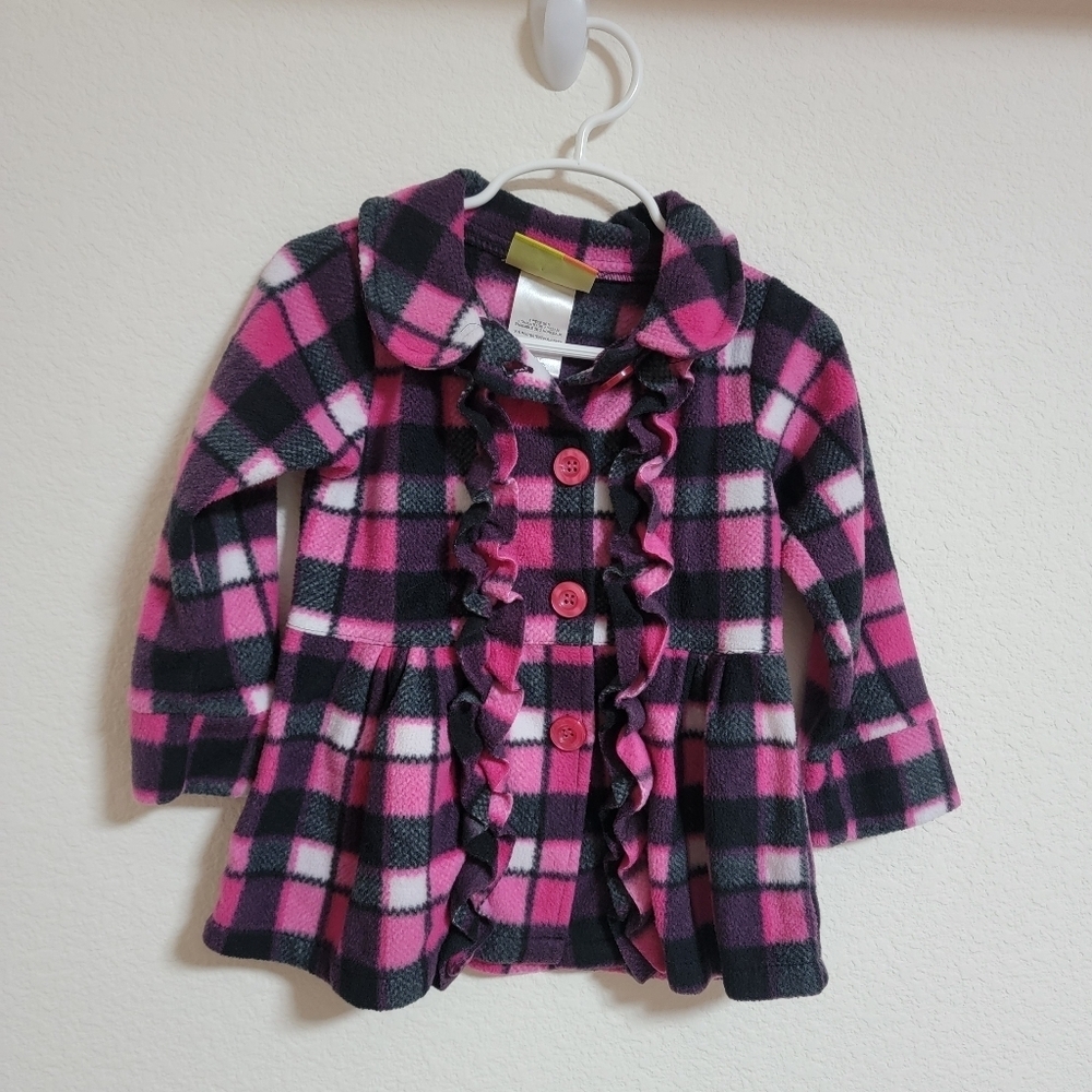 🤍 Penelope Mack Plaid Pink and Black Peacoat